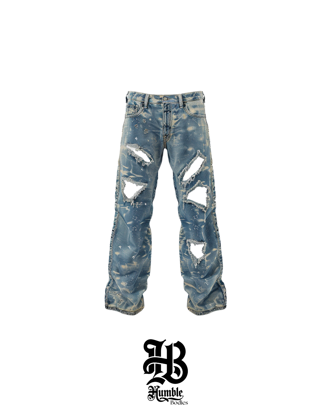 Distressed Denim Pant